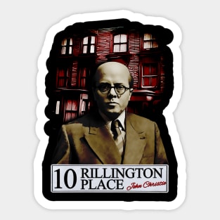 John Christie 10 Rillington Place Design Sticker